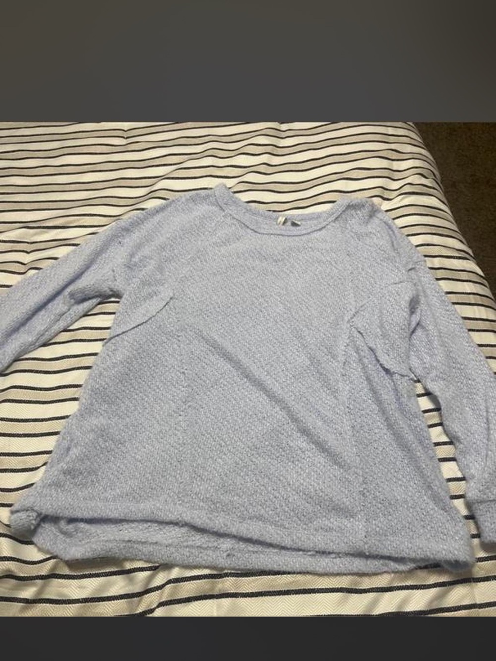 Cato Light Blue Long-Sleeve Knit Pullover